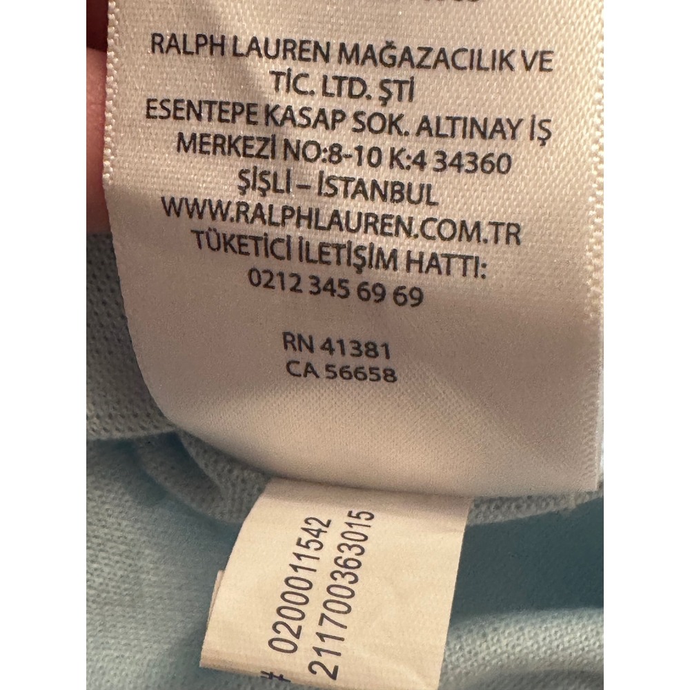 Ralph Lauren Knit Oxford Shirt Mens M Slim Light Blue Pony 100% Cotton 18x26 - Picture 11 of 13